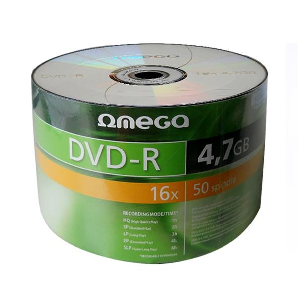 DVD-R 16X Omega Bobina 50 uds